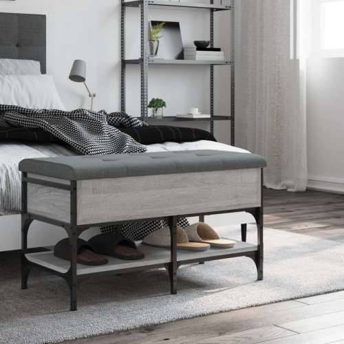 Klupa za cipele siva boja hrasta 82x42x45 cm konstruirano drvo - Sivi hrast sonoma 82 x 42 x 45 cm Cijena