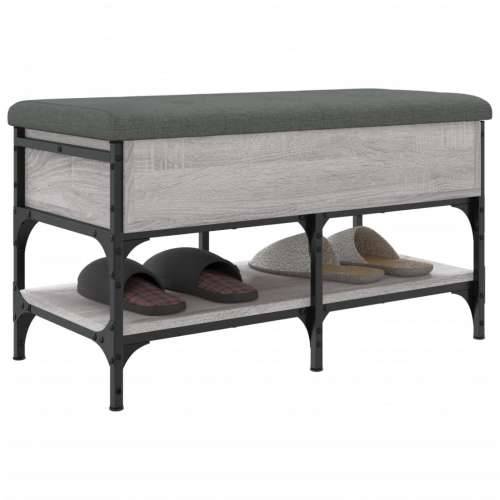 Klupa za cipele siva boja hrasta 82x42x45 cm konstruirano drvo - Sivi hrast sonoma 82 x 42 x 45 cm Cijena