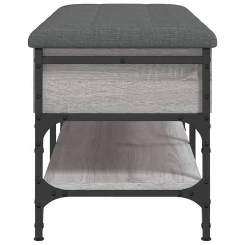 Klupa za cipele siva boja hrasta 82x42x45 cm konstruirano drvo - Sivi hrast sonoma 82 x 42 x 45 cm Cijena