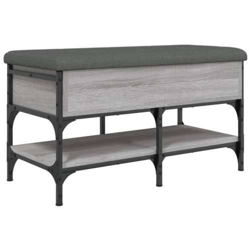Klupa za cipele siva boja hrasta 82x42x45 cm konstruirano drvo - Sivi hrast sonoma 82 x 42 x 45 cm Cijena