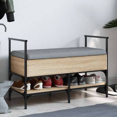 Klupa za cipele boja hrasta 85,5x42x57,5 cm konstruirano drvo - sonoma hrast Cijena
