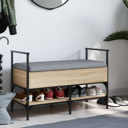 Klupa za cipele boja hrasta 85,5x42x57,5 cm konstruirano drvo - sonoma hrast Cijena