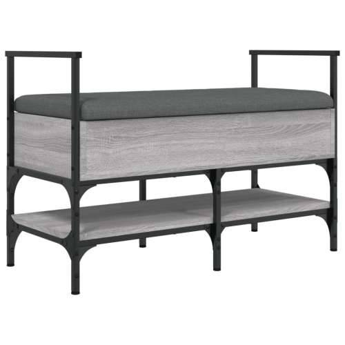 Klupa za cipele siva boja hrasta 85,5x42x57,5 cm drvena - Sivi hrast sonoma Cijena