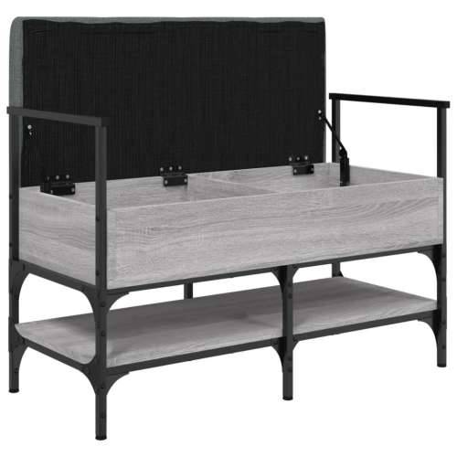 Klupa za cipele siva boja hrasta 85,5x42x57,5 cm drvena - Sivi hrast sonoma Cijena