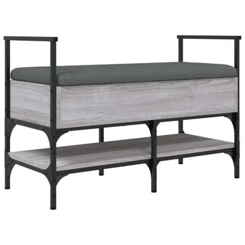 Klupa za cipele siva boja hrasta 85,5x42x57,5 cm drvena - Sivi hrast sonoma Cijena