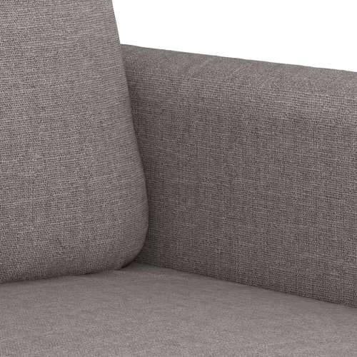 2-dijelni set sofa s jastucima smeđesivi od tkanine - Sivo-smeđa s jastučićima Cijena