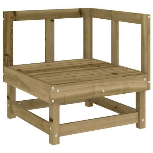 Kutna vrtna sofa od impregnirane borovine - Prirodno impregnirano 1 kutna sofa Cijena
