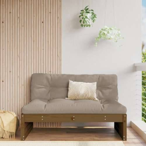 Srednja vrtna sofa boja meda 120x80 cm od masivne borovine - Smeđa boja bora 1 srednja sofa Cijena