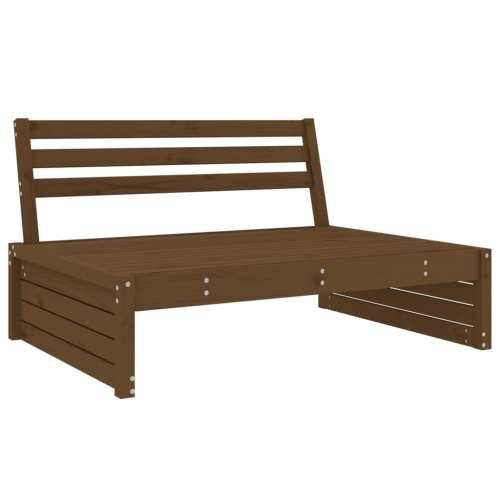 Srednja vrtna sofa boja meda 120x80 cm od masivne borovine - Smeđa boja bora 1 srednja sofa Cijena