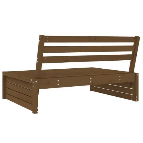 Srednja vrtna sofa boja meda 120x80 cm od masivne borovine - Smeđa boja bora 1 srednja sofa Cijena