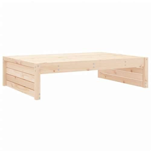 Vrtni tabure 120 x 80 cm od masivne borovine - Prirodna boja bora 1 naslon za noge Cijena