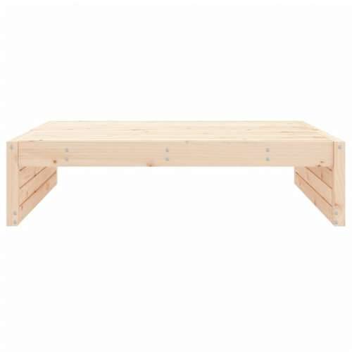 Vrtni tabure 120 x 80 cm od masivne borovine - Prirodna boja bora 1 naslon za noge Cijena