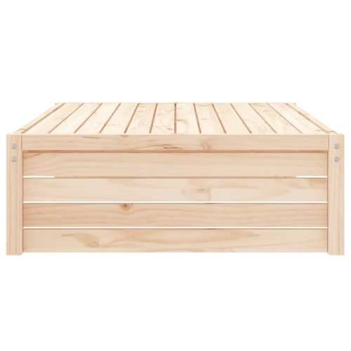 Vrtni tabure 120 x 80 cm od masivne borovine - Prirodna boja bora 1 naslon za noge Cijena