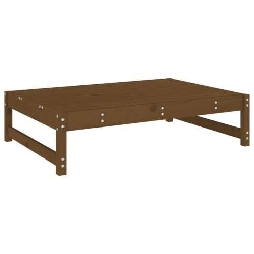Vrtni tabure boja meda 120 x 80 cm od masivne borovine - Smeđa boja bora 1 naslon za noge Cijena