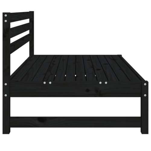 Srednja vrtna sofa crna 120 x 80 cm od masivne borovine - Crna boja bora 1 srednja sofa Cijena