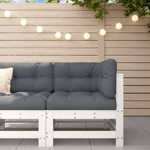 Kutna vrtna sofa od masivne borovine bijela - Bijela boja bora 1 kutna sofa Cijena