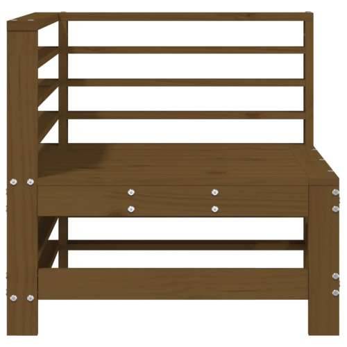 Kutna vrtna sofa smeđa boja meda od masivne borovine - Smeđa boja bora 1 kutna sofa Cijena