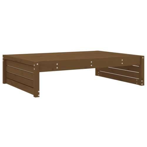 Vrtni tabure boja meda 120 x 80 cm od masivne borovine - Smeđa boja bora 1 naslon za noge Cijena