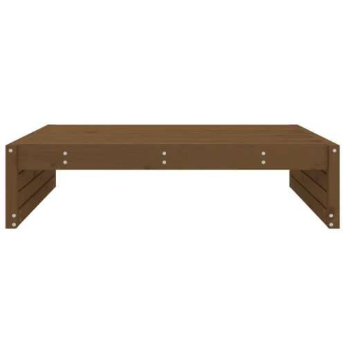 Vrtni tabure boja meda 120 x 80 cm od masivne borovine - Smeđa boja bora 1 naslon za noge Cijena