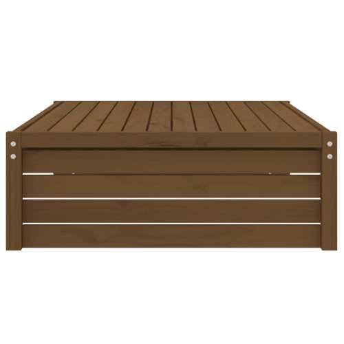 Vrtni tabure boja meda 120 x 80 cm od masivne borovine - Smeđa boja bora 1 naslon za noge Cijena
