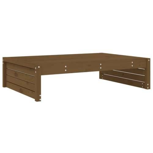 Vrtni tabure boja meda 120 x 80 cm od masivne borovine - Smeđa boja bora 1 naslon za noge Cijena