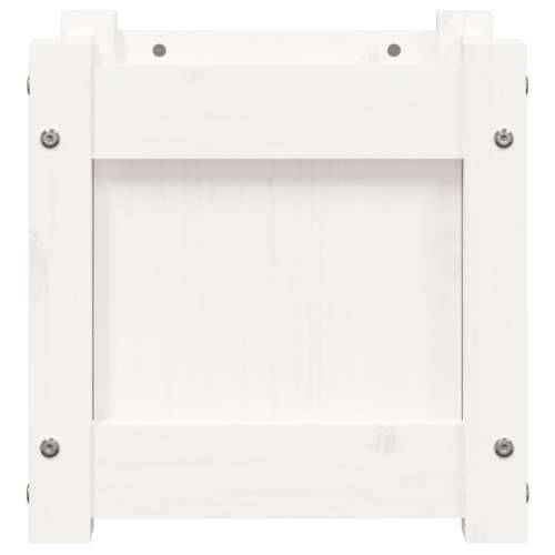Vrtna sadilica bijela 31 x 31 x 31 cm od masivne borovine Bijela boja bora 1 Cijena