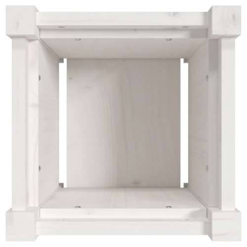 Vrtna sadilica bijela 31 x 31 x 31 cm od masivne borovine Bijela boja bora 1 Cijena
