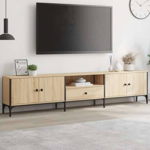 TV ormarić s ladicom boja hrasta 200x25x44 cm konstruirano drvo - sonoma hrast 1 Cijena