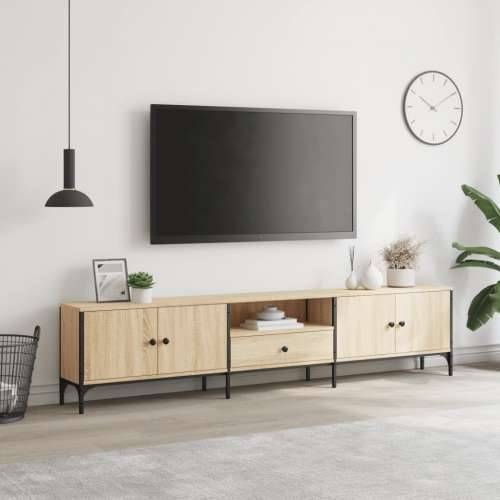TV ormarić s ladicom boja hrasta 200x25x44 cm konstruirano drvo - sonoma hrast 1 Cijena
