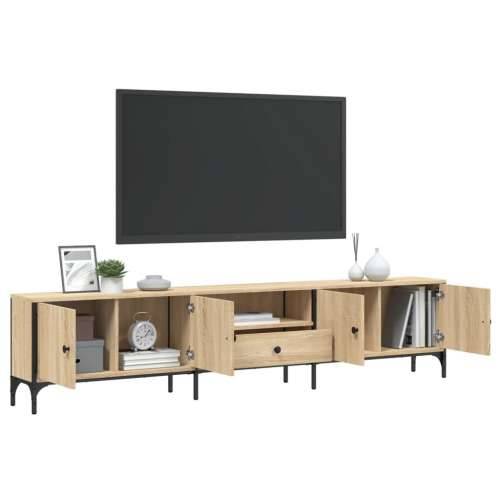 TV ormarić s ladicom boja hrasta 200x25x44 cm konstruirano drvo - sonoma hrast 1 Cijena