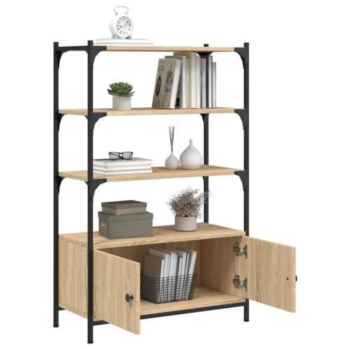 Regal za knjige s 3 razine boja hrasta 70x30x109,5 cm drveni - sonoma hrast 1 70 cm Cijena