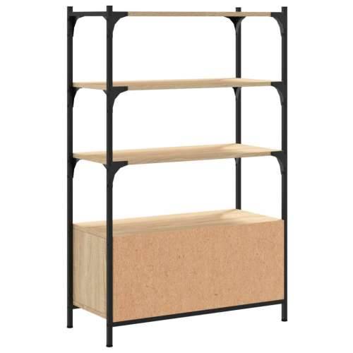 Regal za knjige s 3 razine boja hrasta 70x30x109,5 cm drveni - sonoma hrast 1 70 cm Cijena