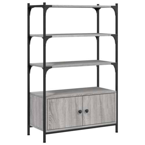 Regal za knjige 3 razine siva boja hrasta 70x30x109,5 cm drveni - Sivi hrast sonoma 1 70 cm Cijena