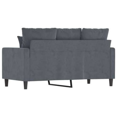 Dvosjed tamnosivi 120 cm baršunasti - Tamno siva 120 cm Cijena