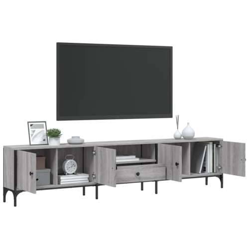TV ormarić s ladicom boja hrasta 200x25x44 cm konstruirano drvo - Sivi hrast sonoma 1 Cijena