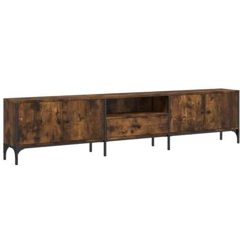 TV ormarić s ladicom boja hrasta 200x25x44 cm konstruirano drvo - Dimljeni hrast 1 Cijena