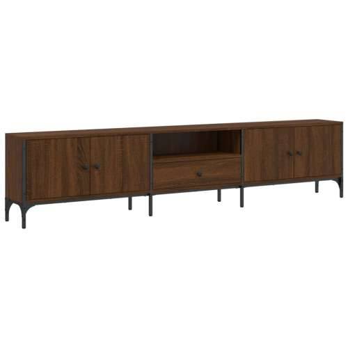 TV ormarić s ladicom boja hrasta 200x25x44 cm konstruirano drvo - Smeđi hrast 1 Cijena