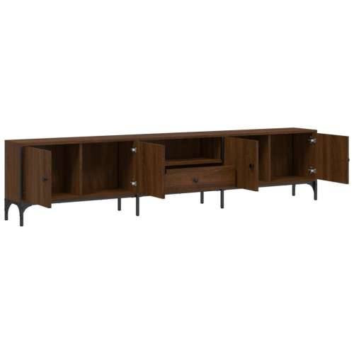 TV ormarić s ladicom boja hrasta 200x25x44 cm konstruirano drvo - Smeđi hrast 1 Cijena