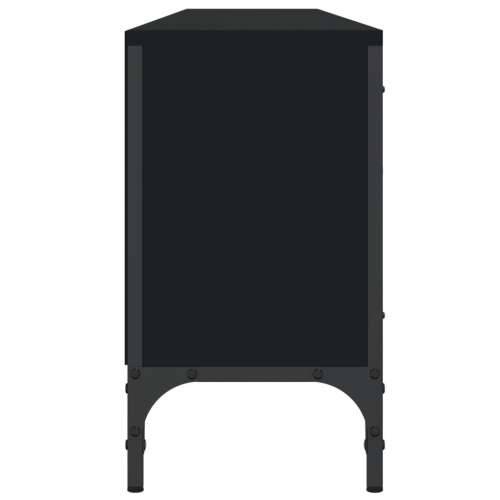 TV ormarić s ladicom crni 200 x 25 x 44 cm konstruirano drvo - Crna 1 Cijena