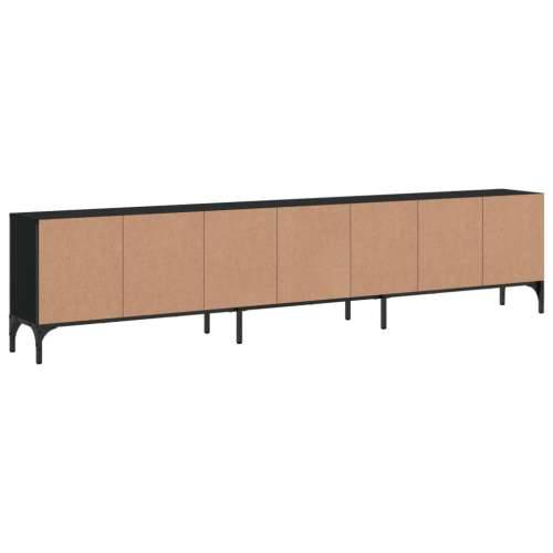 TV ormarić s ladicom crni 200 x 25 x 44 cm konstruirano drvo - Crna 1 Cijena
