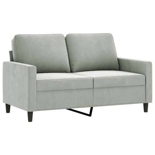 3-dijelni set sofa s jastucima svjetlosivi baršunasti Cijena