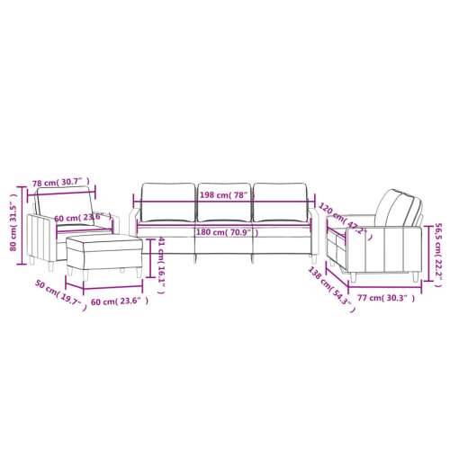 4-dijelni set sofa s jastucima svjetlosivi baršunasti Cijena