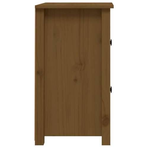 Noćni ormarić boja meda 40x35x61,5 cm od masivne borovine - boja meda 1 Cijena
