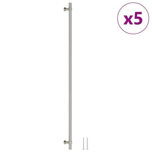Ručke za ormarić 5 kom srebrne 480 mm od nehrđajućeg čelika - Srebrno 480 mm 5 Cijena