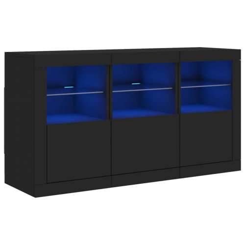 Komoda s LED svjetlima crna 123 x 37 x 67 cm Crna 1 Cijena
