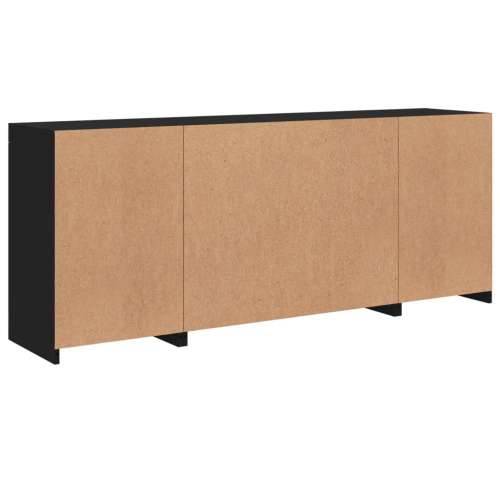 Komoda s LED svjetlima crna 163x37x67 cm - Crna 1 Cijena