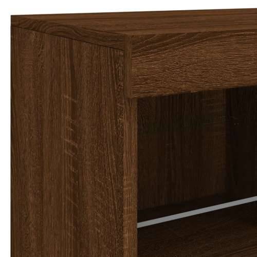 Komoda s LED svjetlima boja smeđeg hrasta 163x37x67 cm - Smeđi hrast 1 Cijena
