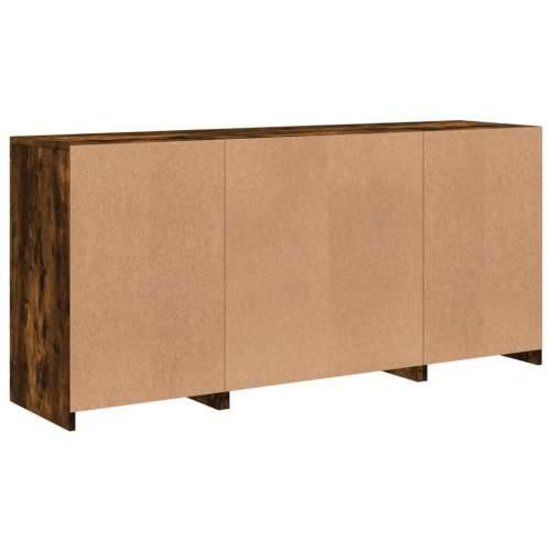 Komoda s LED svjetlima boja dimljenog hrasta 142,5x37x67 cm - Dimljeni hrast 1 Cijena