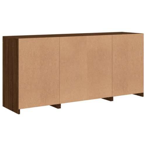 Komoda s LED svjetlima smeđa boja hrasta 142,5x37x67 cm - Smeđi hrast 1 Cijena