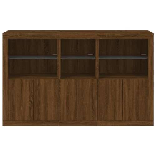 Komoda s LED svjetlima boja smeđeg hrasta 162x37x100 cm - Smeđi hrast 1 Cijena